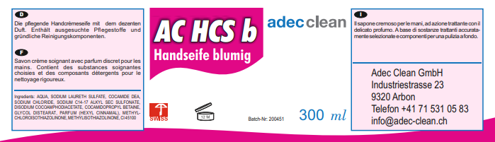 AC HCS b | Handcrèmeseife blumig | 300 ml