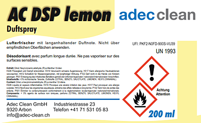 AC DSP Lemon | Duftspray | 200 ml
