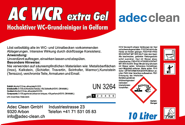 AC WCR extra Gel | 10 Liter AC WCR extra Gel | 10 Liter