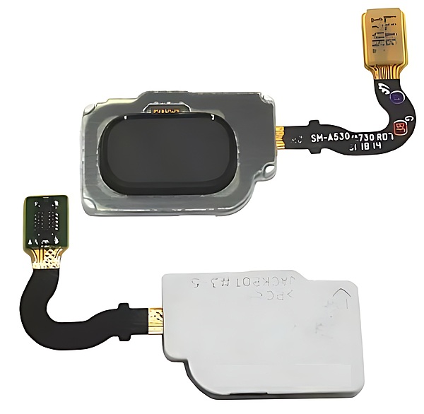 For Samsung Galaxy A8 2018 , A530 - Replacement Fingerprint Scanner Button - Black