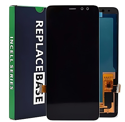 For Samsung Galaxy A8 2018 , A530 - Replacement LCD Touch Screen Assembly - Black - INCELL