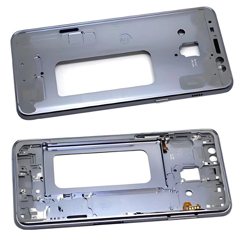 For Samsung Galaxy A8 2018, A530 - Replacement Mid Frame Chassis With Buttons - Blue