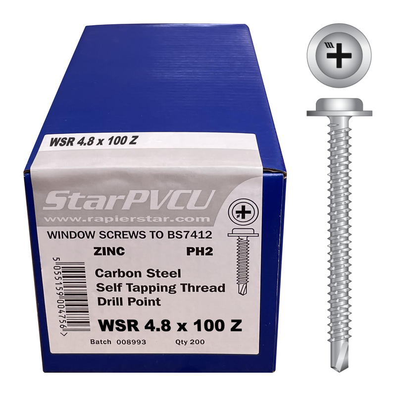 Baypole Washer Pan Head Screws (x200)