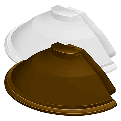 Cresfinex 100mm Radius End Cap Aluminium