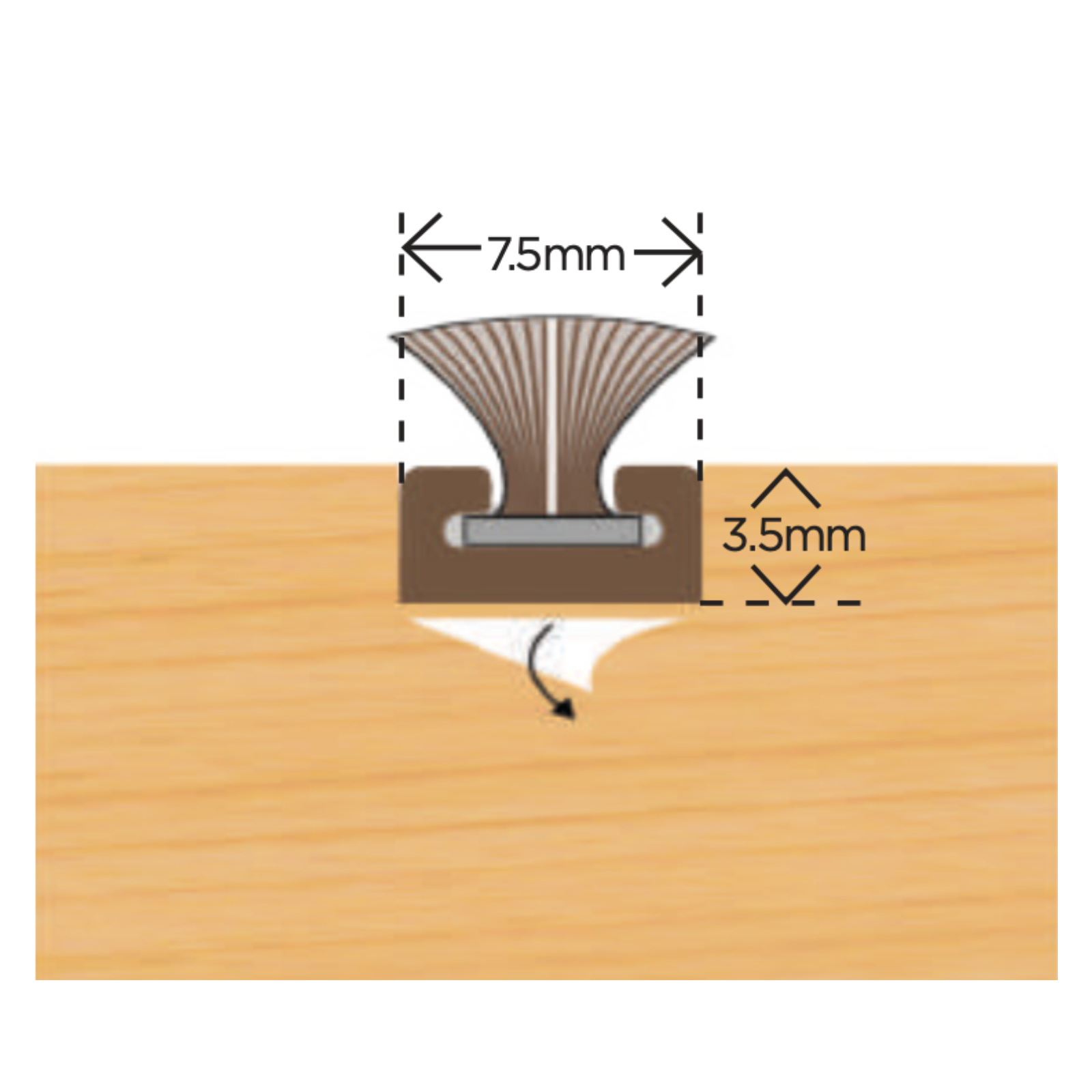 Self Adhesive Carrier complete with Pile (2.2m)