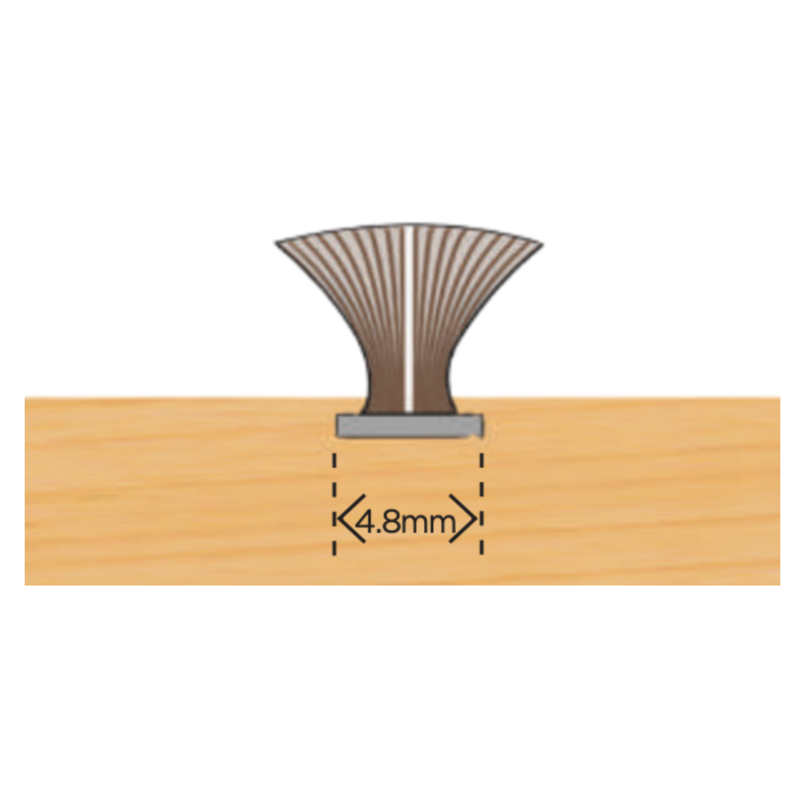 Slide Pile 4.8mm Base with Fin (100m Reel)