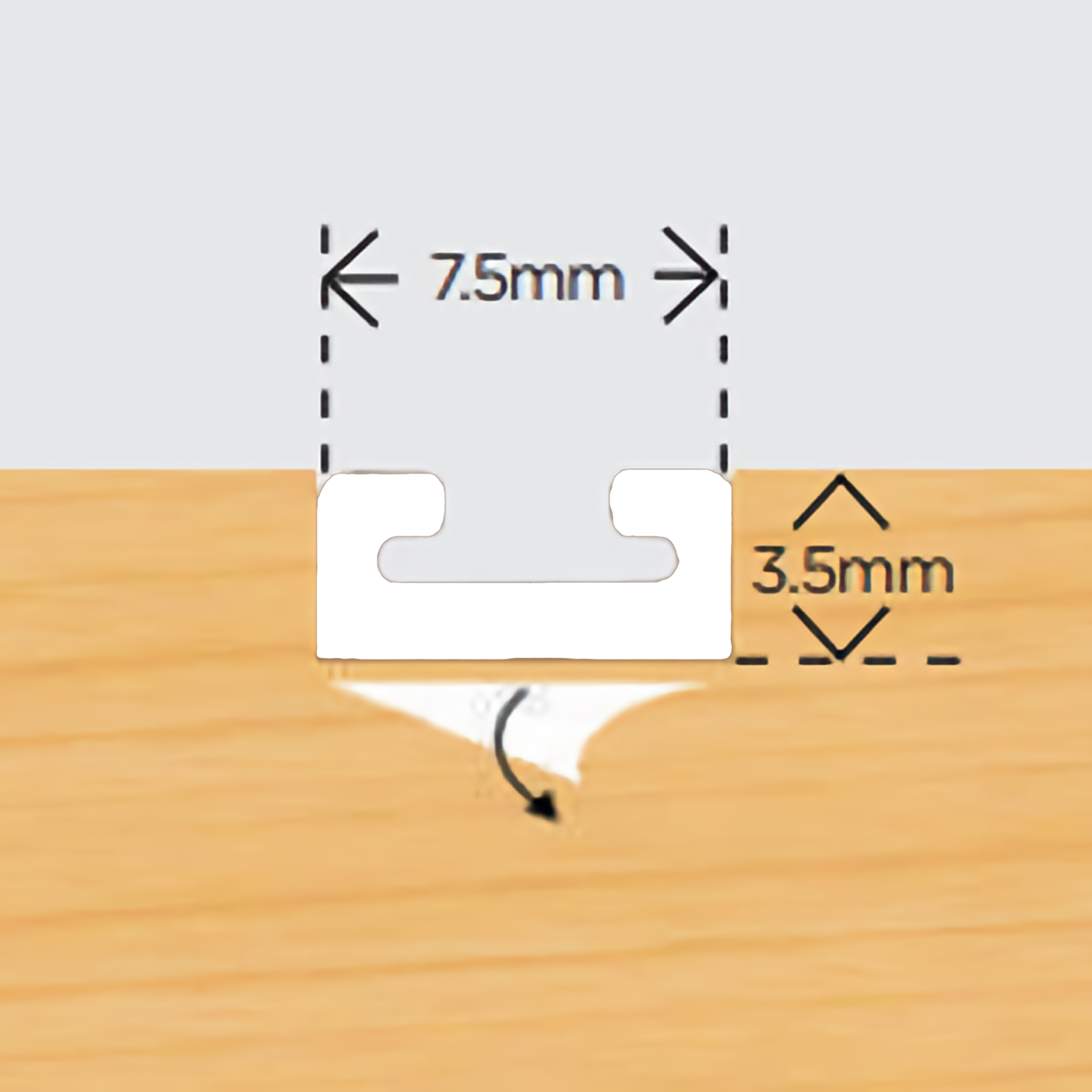 Slide Pile 4.8mm Base x 8.5mm Height (100m)
