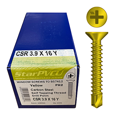 Starturn CSK Self-Tapping Thread Self-Drill Point Screws (x1000)