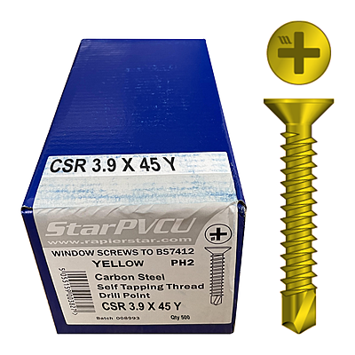 Starturn CSK Self-Tapping Thread Self-Drill Point Screws (x500)