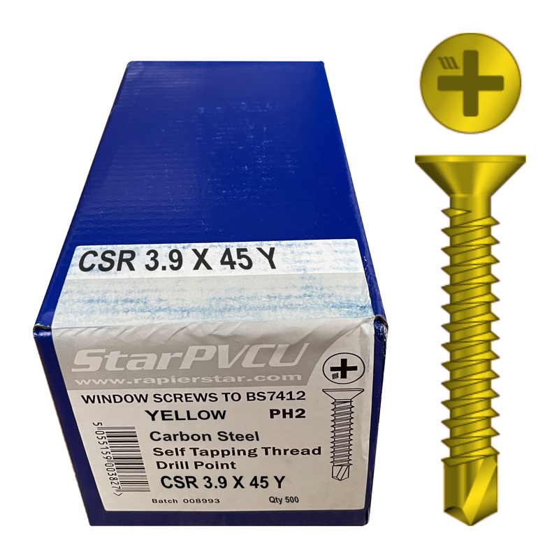 Starturn CSK Self-Tapping Thread Self-Drill Point Screws (x500)