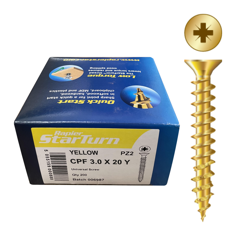 Starturn CSK Universal Woodscrew (x100)