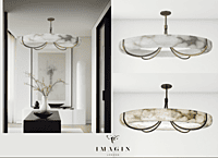 Alabaster Halo Pendant