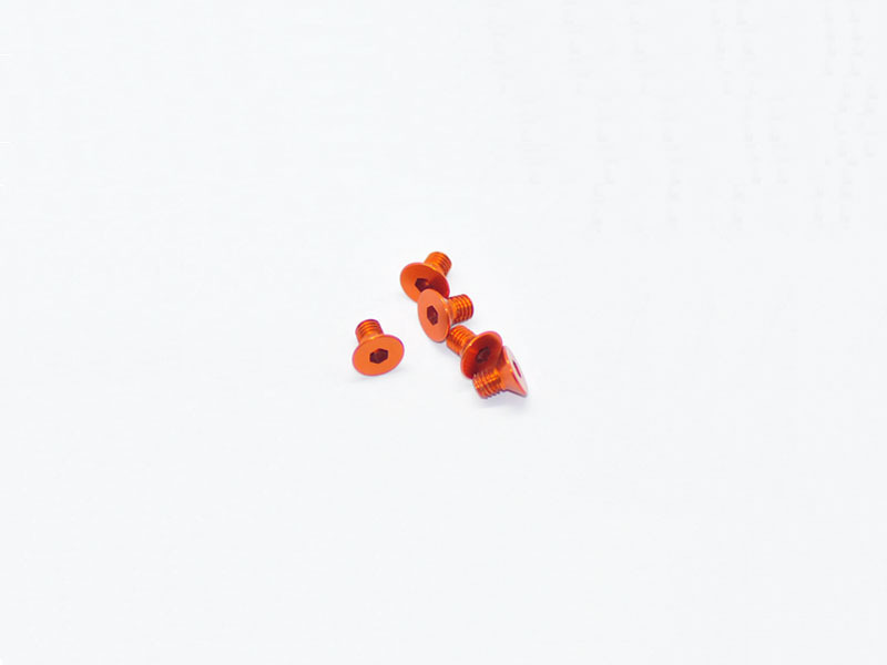 Arrowmax ALU SCREW ALLEN COUNTERSUNK M3X5 ORANGE (7075) Arrowmax ALU SCREW ALLEN COUNTERSUNK M3X5 ORANGE (7075)
