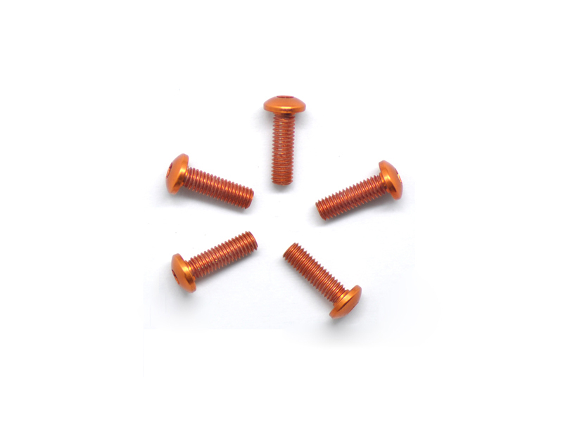 Arrowmax ALU SCREW ALLEN ROUNDHEAD M3X10 ORANGE (7075) (5) Arrowmax ALU SCREW ALLEN ROUNDHEAD M3X10 ORANGE (7075) (5)