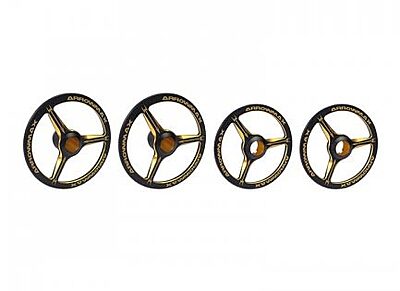 Arrowmax Alu Set-Up Wheel For 1/8 On-Road Cars Black Golden (4)