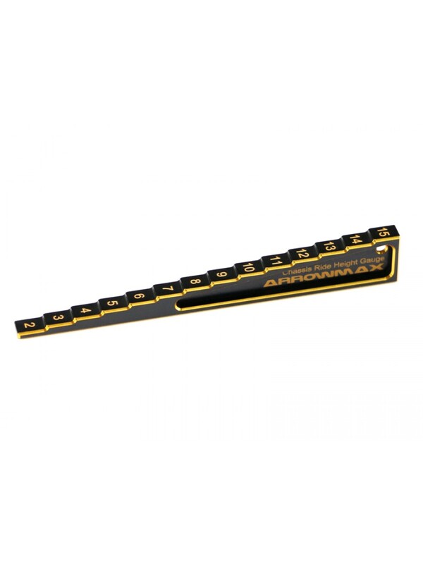 Arrowmax CHASSIS RIDE HEIGHT GAUGE STEPPED 2 TO 15MM BLACK GOLDEN Arrowmax CHASSIS RIDE HEIGHT GAUGE STEPPED 2 TO 15MM BLACK GOLDEN