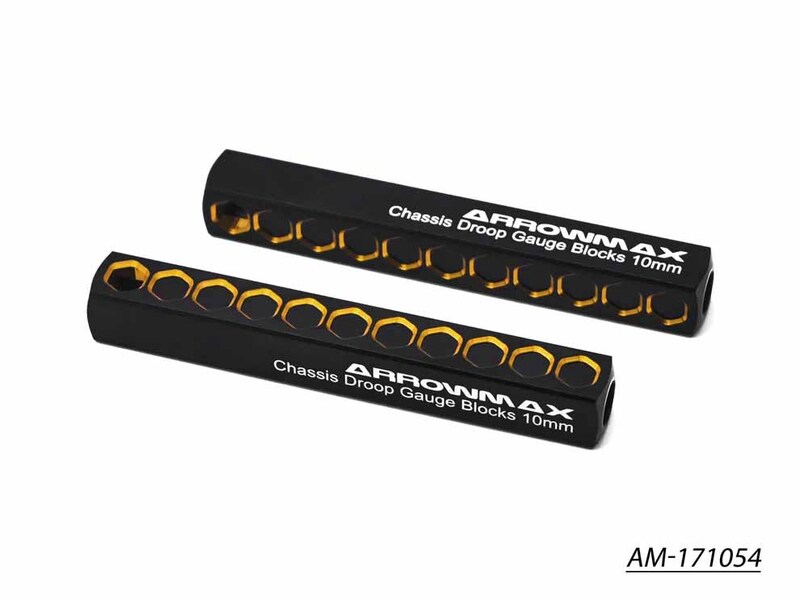 Arrowmax CHASSIS DROOP 10MM BLACK GOLDEN TOURING CAR Arrowmax CHASSIS DROOP 10MM BLACK GOLDEN TOURING CAR