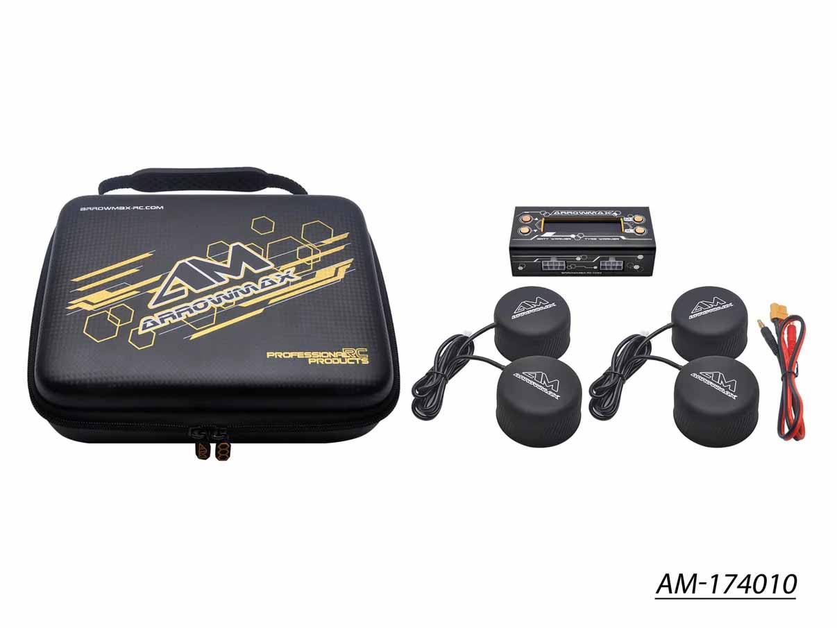 Arrowmax Tyre Warmer & Batt Warmer With Bag Black Golden