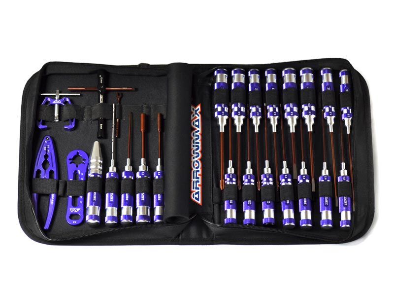 Arrowmax AM TOOLSET FOR ONROAD (25PCS) WITH TOOLS BAG