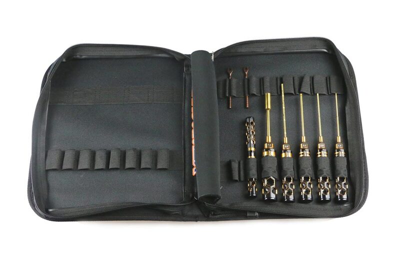 Arrowmax AM TOOLSET FOR 1/10 ELECTRIC TOURING CARS (8PCS) WITH TOOLS BAG BLACK Arrowmax AM TOOLSET FOR 1/10 ELECTRIC TOURING CARS (8PCS) WITH TOOLS BAG BLACK