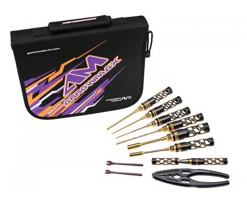 Arrowmax TOOL SET 1/10 TOURING BLACK GOLDEN Arrowmax TOOL SET 1/10 TOURING BLACK GOLDEN