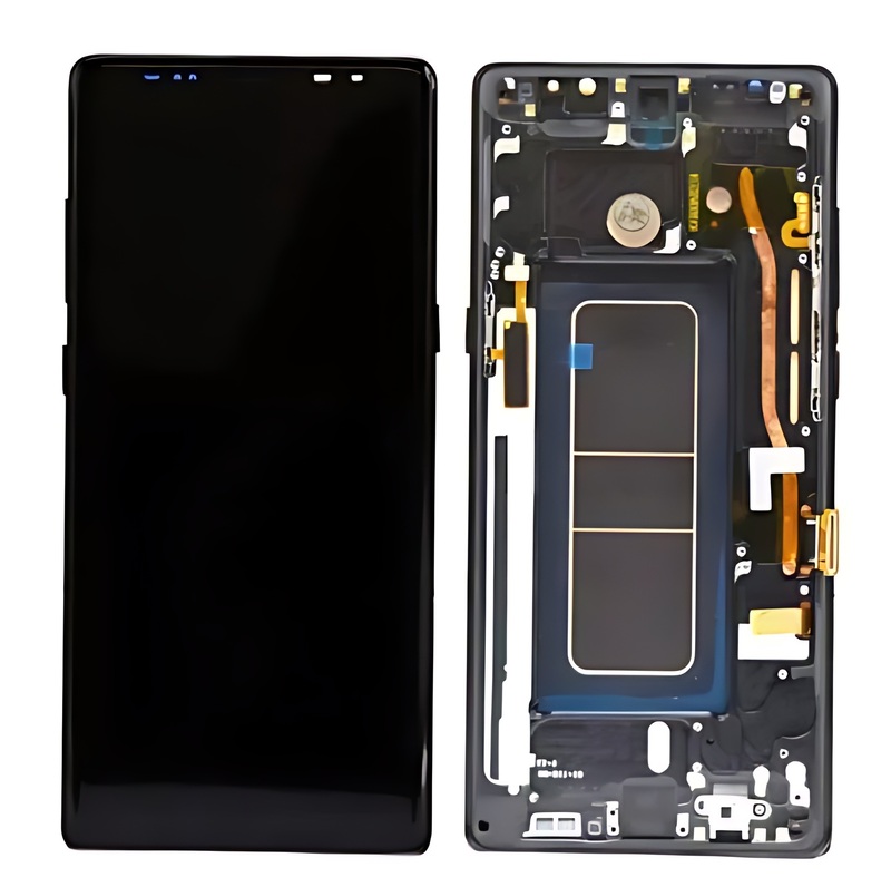 For Samsung Galaxy Note 8 N950F - Replacement AMOLED Display Digitizer Touch Screen Assembly With Frame - Black