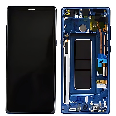 For Samsung Galaxy Note 8 N950F - Replacement AMOLED Display Digitizer Touch Screen Assembly With Frame - Blue