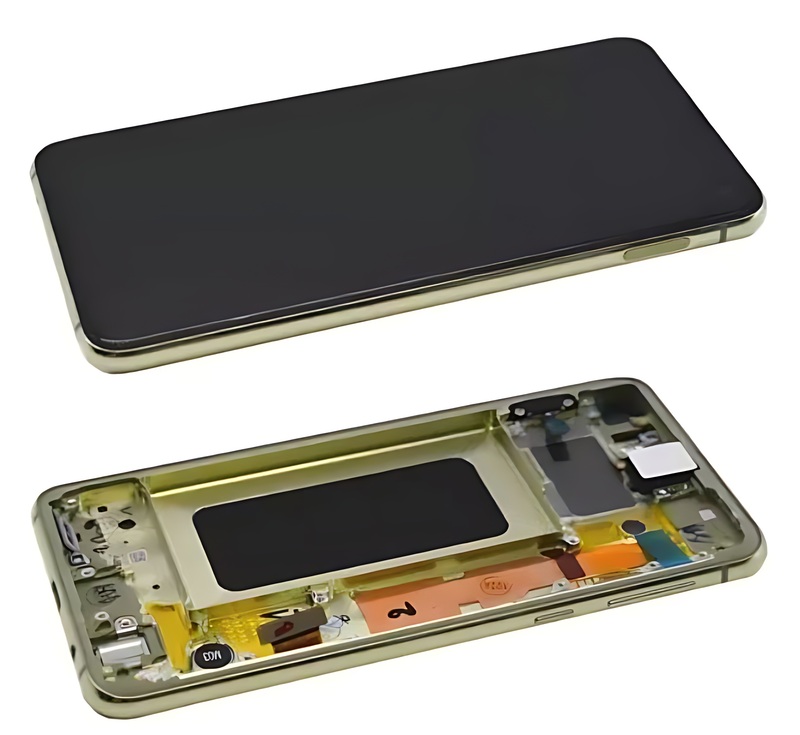 Genuine Samsung S10e G970 - Replacement AMOLED Display Digitizer Touch Screen Assembly With Frame - Canary Yellow - Service Pack - GH82 - 18852G