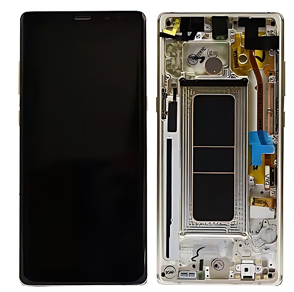 For Samsung Galaxy Note 8 N950F - Replacement AMOLED Display Digitizer Touch Screen Assembly With Frame - Gold