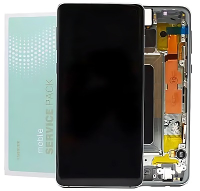 Genuine Samsung S10e G970 - Replacement AMOLED Display Digitizer Touch Screen Assembly With Frame - Prism Green - Service Pack - GH82 - 18852E