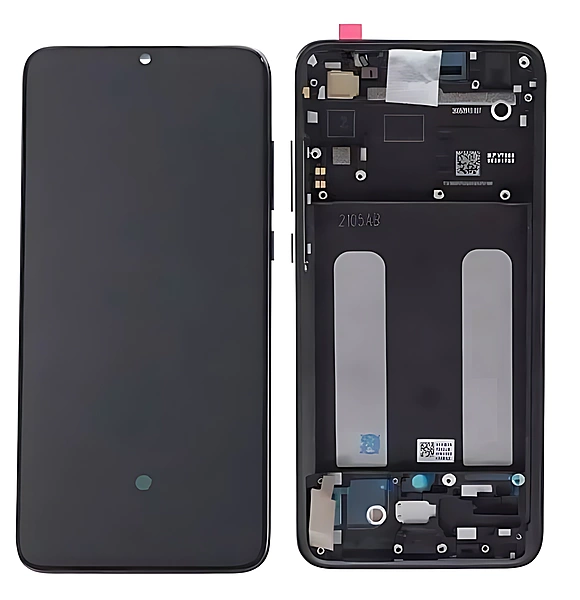 Xiaomi Mi 9 Lite & Mi CC9 Pro - Replacement AMOLED Screen Assembly & Frame - Black