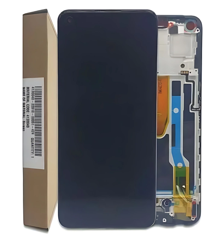 Genuine Oppo Reno7 5G , Find X5 Lite - Replacement AMOLED Touch Screen Assembly With Frame - Starry Black , Startrails Blue - Authorised - 4130040