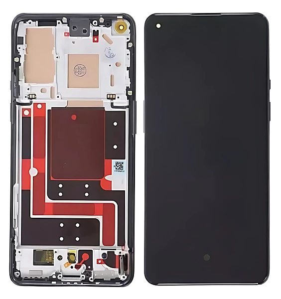 OnePlus 9 - Replacement AMOLED Touch Screen Assembly With Chassis - Astral Black