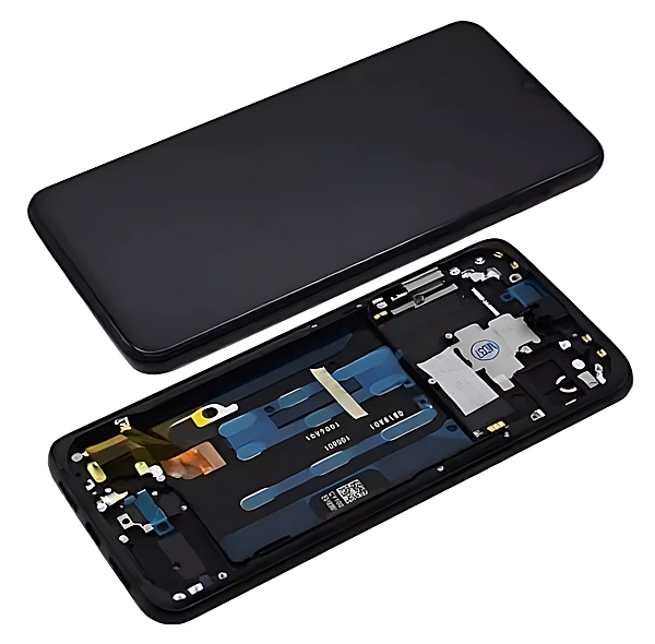 Genuine OnePlus 6T - Replacement AMOLED Touch Screen Assembly With Chassis - Black - Authorised