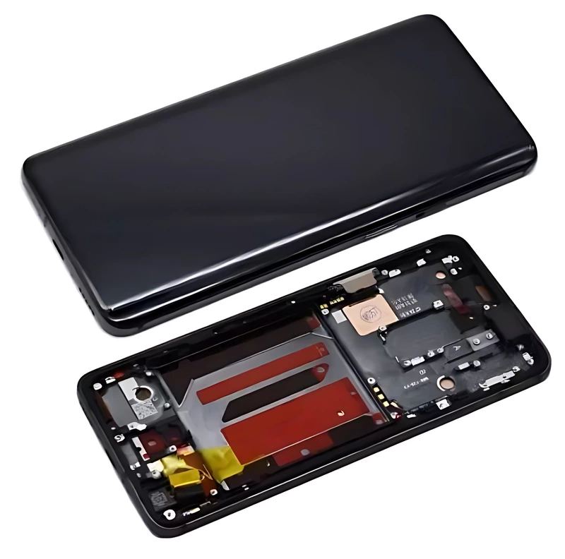 Genuine OnePlus 7 Pro - Replacement AMOLED Touch Screen Assembly With Chassis - Mirror Grey - Authorised