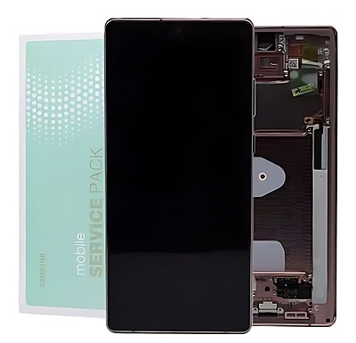 For Samsung Note 20 , N980 - Replacement AMOLED Touch Screen Assembly With Chassis - Mystic Bronze - Service Pack - GH82 - 23495B