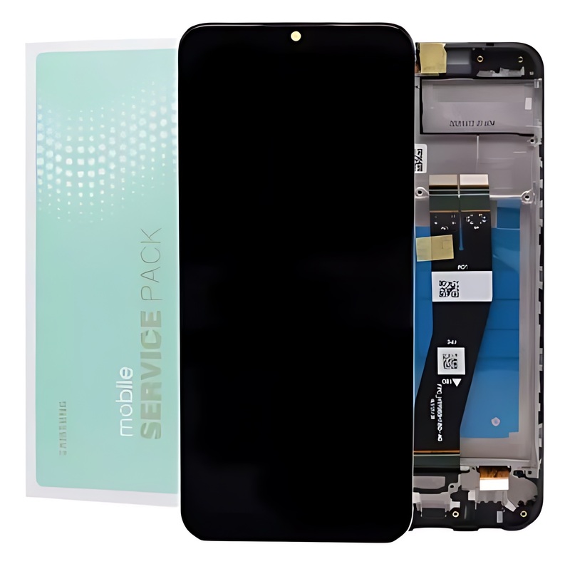 For Samsung A03s , A037 - Replacement AMOLED Touch Screen Assembly With Chassis - Service Pack - GH81 - 21233A
