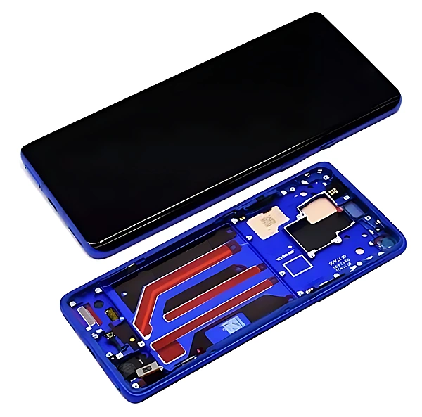 Genuine OnePlus 8 Pro - Replacement AMOLED Touch Screen Assembly With Chassis - Ultramarine Blue - Authorised