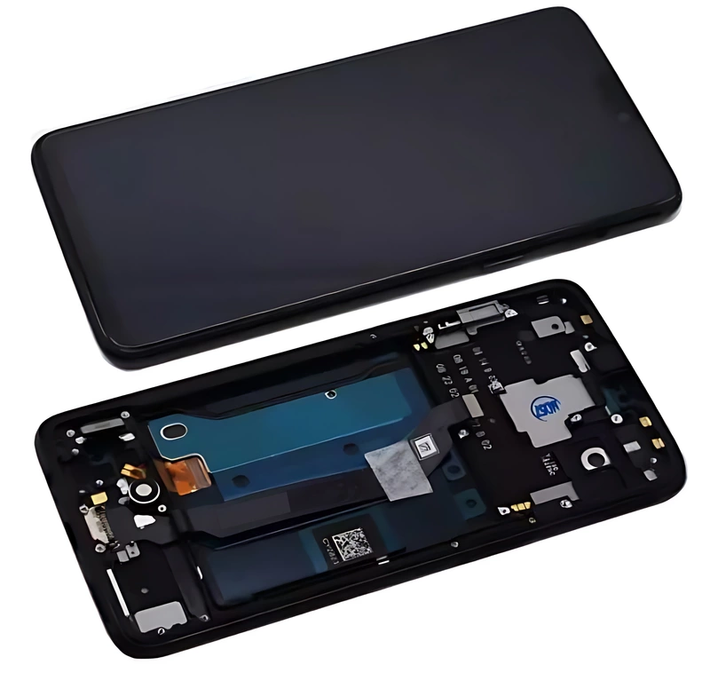 Genuine OnePlus 6 - Replacement AMOLED Touch Screen Assembly With Chassis And Small Parts - Midnight Black - Authorised
