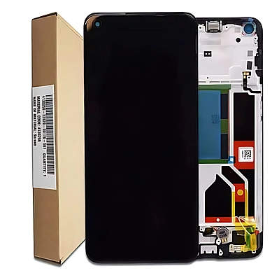 Genuine Oppo Reno8 5G - Replacement AMOLED Touch Screen Assembly With Frame - 4130256 - Authorised