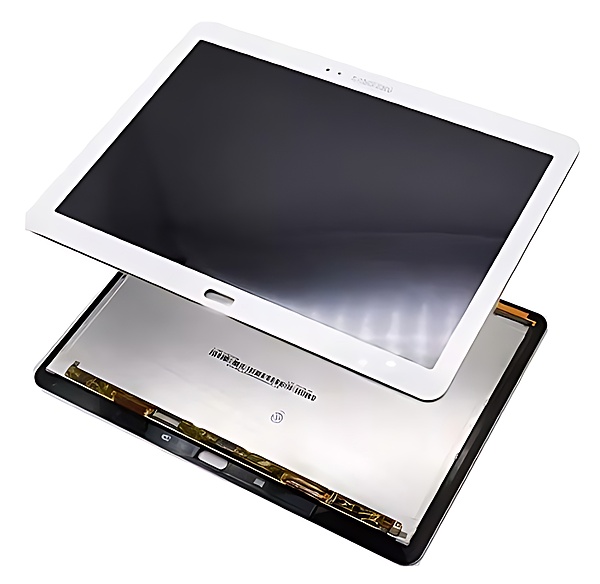 Genuine Galaxy Note 10.1 SM - P600 - Replacement AMOLED Touch Screen Digitizer Glass Complete - White - Original