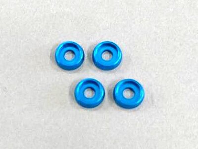 M3 Flat Head Washer (4) Light Blue