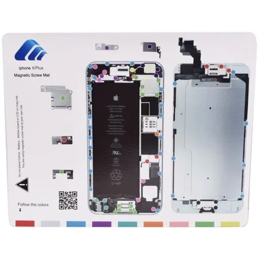 Apple iPhone 6 Plus Magnetic Easy Manage Project Mat , Screw Management Diagram