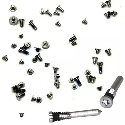 Apple iPhone X - Complete Screw Set With Pentalobe Bottom Screws - Silver