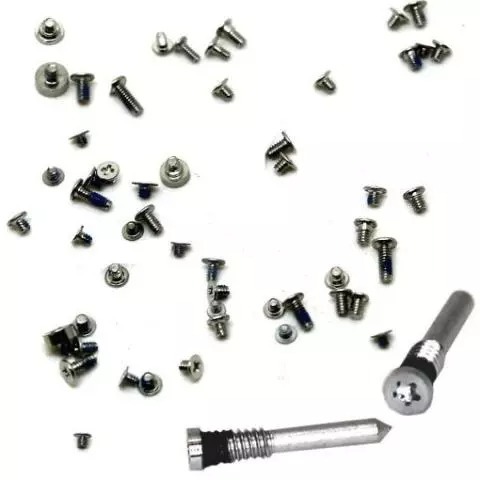 Apple iPhone X - Complete Screw Set With Pentalobe Bottom Screws - Silver
