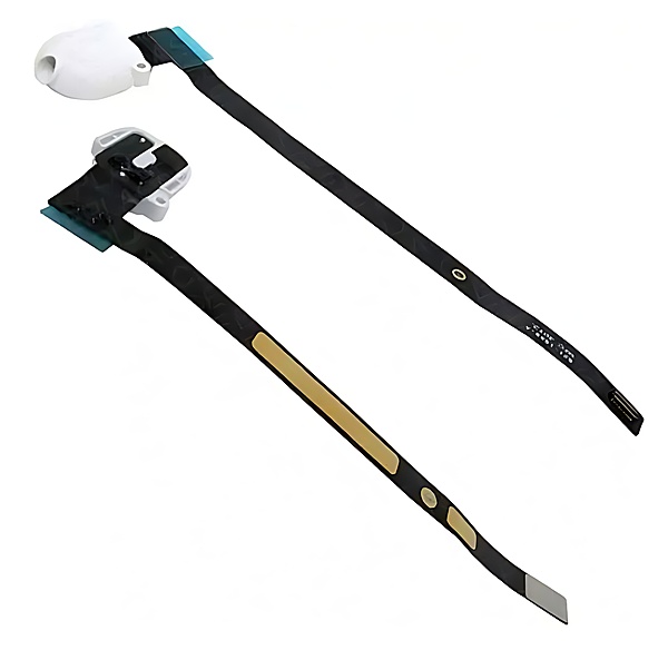 For iPad Air - iPad 5th Gen (2017) - iPad 6th Gen (2018) - Replacement Audio Headphone Jack Socket Flex - White