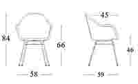 Avril HB Dining Chair Steel A Base