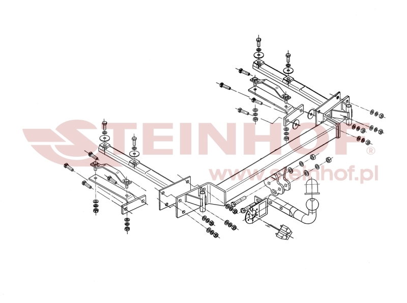 BMW 3 Series Coupe
(E36) (excl. M3) Tow Bar (1991-1999) B-040