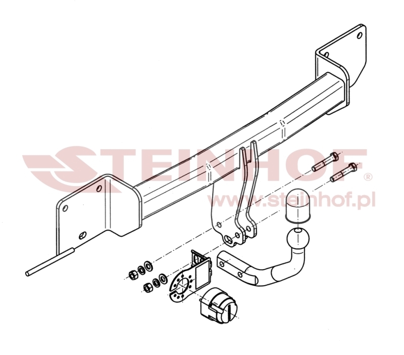 BMW 1 Series 5D
(E87) Tow Bar (2004-2011) B-045
