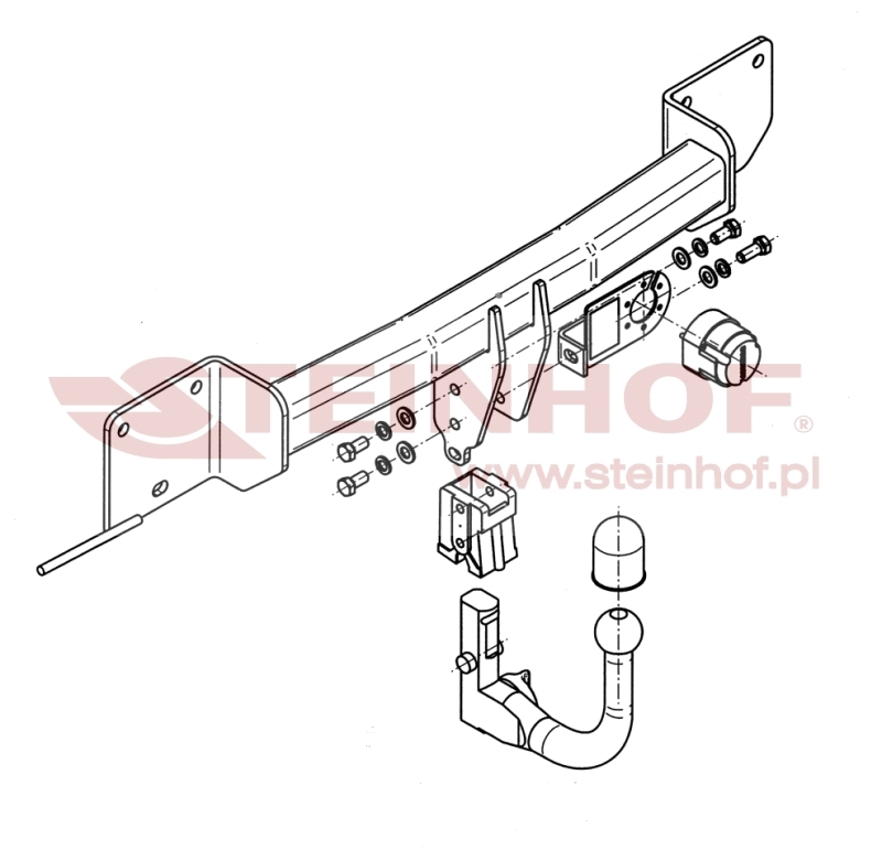 BMW 1 Series 3D
(E81) Tow Bar (2007-2011) B-046